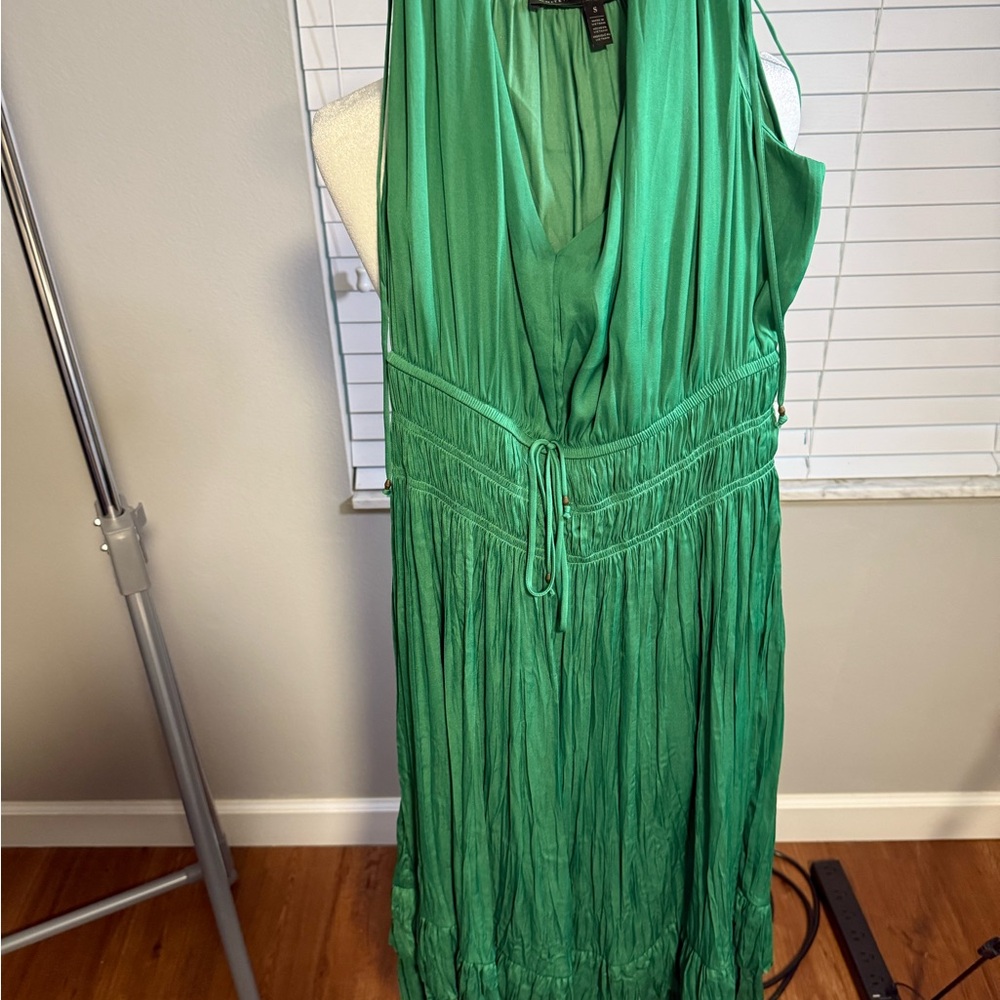 White House Black Market Green Maxi Dress